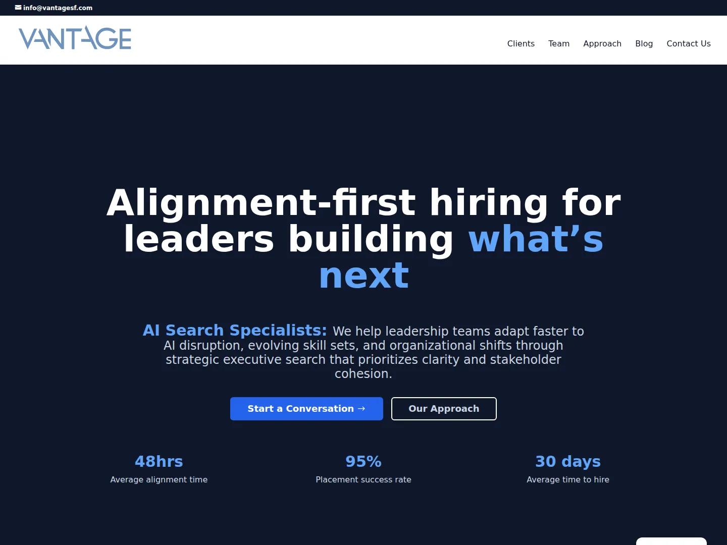 Vantage SF project