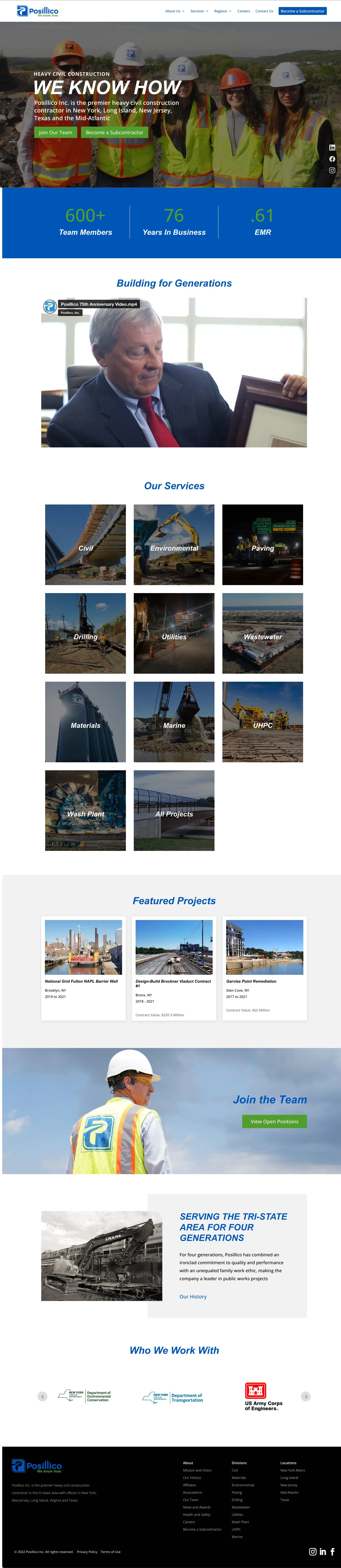 Posillico Inc: Home Page