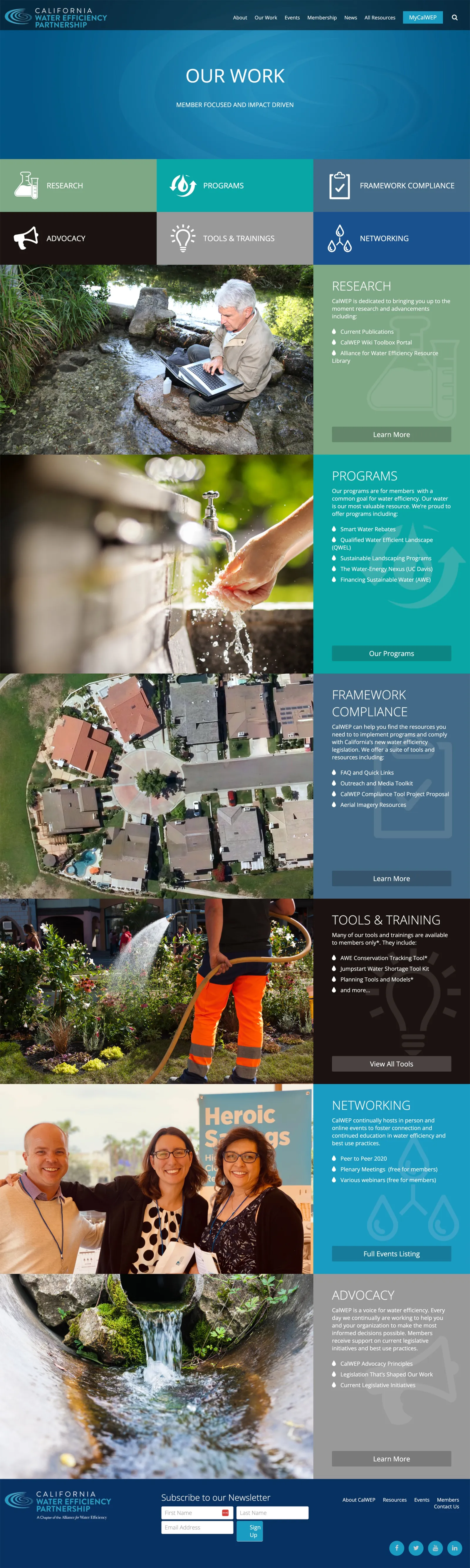 CalWEP: Our Work
