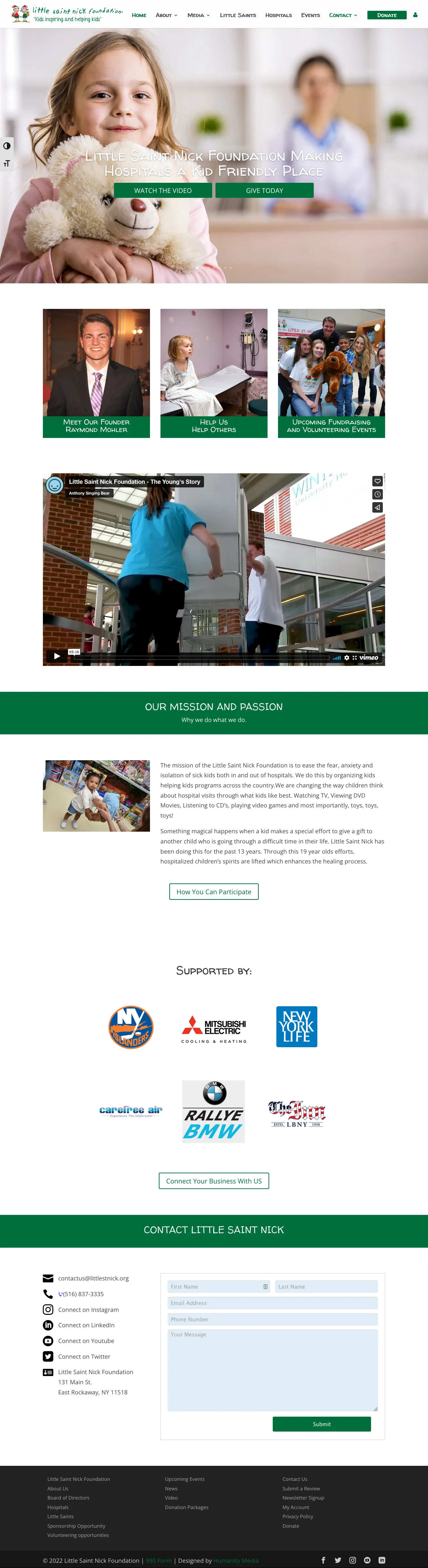 Little St. Nick Foundation: Home Page