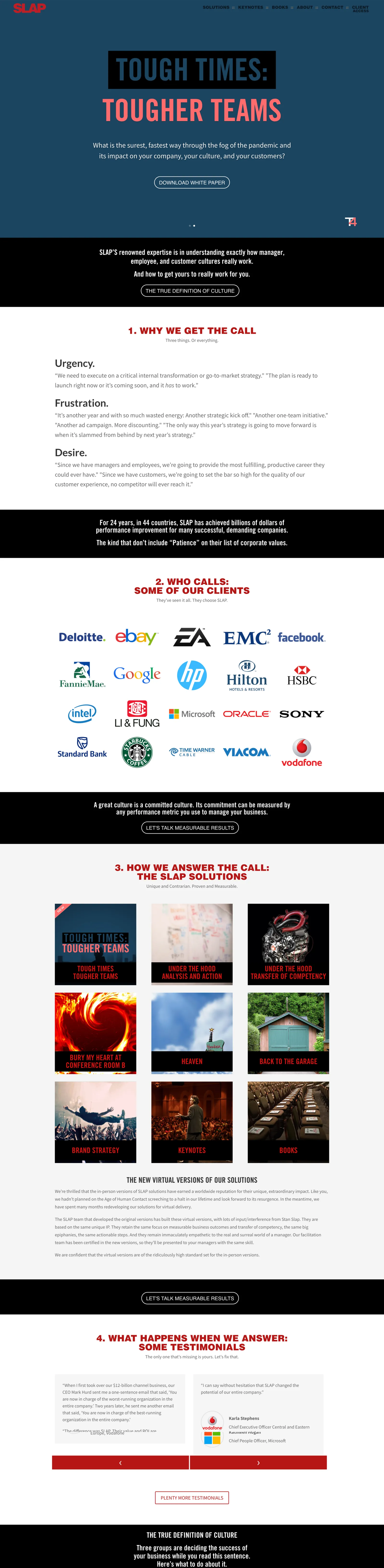 SLAP Company: Home Page